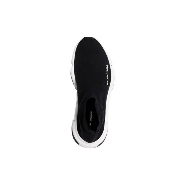 MEN'S SPEED RECYCLED KNIT SNEAKER IN BLACK/WHITE Balenciaga - Image 2