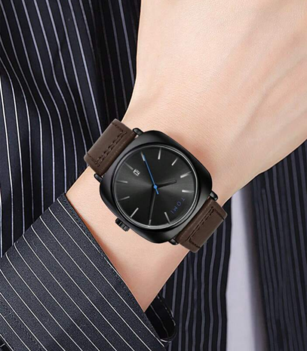 Tomi T084 Square Watch With Date - Image 7