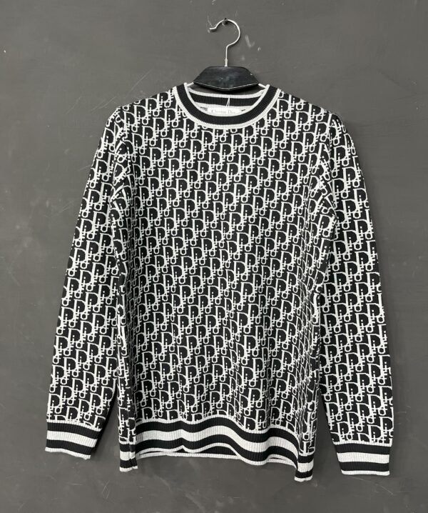 Dior Men’s Round Neck Sweats Shirt Mini Logo - Image 2