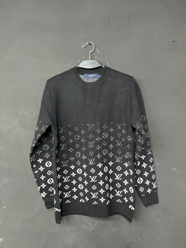 LV Men’s Round Neck Sweats Shirt Mini Logo - Image 3
