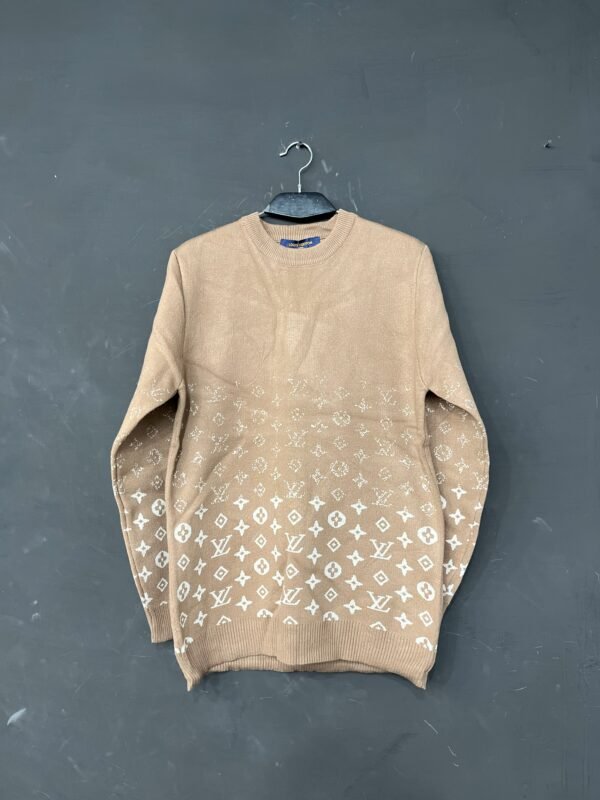 LV Men’s Round Neck Sweats Shirt Mini Logo - Image 2